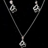 نیم ست نقره دخترانه با قیمت مناسب