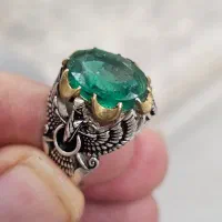 انگشتر نقره 925 زمرد برزیلی|جواهرات|اندیشه, اندیشه فاز ۳|دیوار