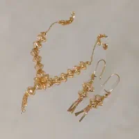 ست گوشواره گردنبند طلا
