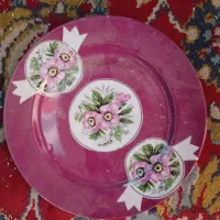 بشقاب ژاپنی خارجی گل دار قدیمی