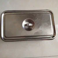 ظرف دیش درب دار استیل