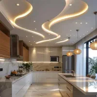 کناف رابیتس نورمخفی جوشکاری والپست نبشی سقف کاذب|خدمات پیشه و مهارت|قزوین, |دیوار