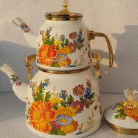 کتری قوری روهمی لعابی خارجی