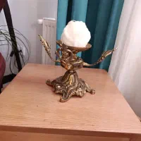 جا شمعی برنج نگین کاری