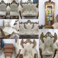 فروش مبل۹نفره+نهارخوری۴نفره+میزعسلی۳تیکه+بوفه