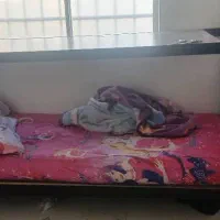 تخت ۲ طبقه دخترانه|تخت و سرویس خواب|قم, پردیسان|دیوار