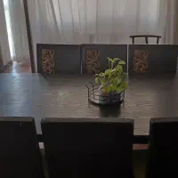 ست مبلمان و ناهارخوری منبت کاری بسیار شیک و زیبا