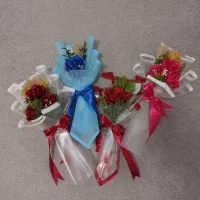 دسته گل روبانی کادویی|گل مصنوعی|ایلام, |دیوار