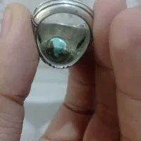 انگشتر نقره فیروزه نیشابوری اصل|جواهرات|بندر امام خمینی, |دیوار