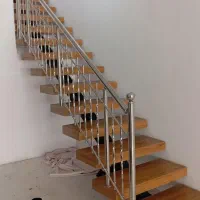 نرده استیل شیشه