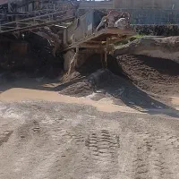 حمل ماسه بیس آجر سیم بر تریلی وتک