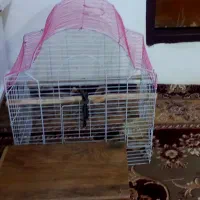 یک قفس پرنده ولانه پرنده
