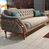 مبلمان راحتی چستر ودسته چوبی