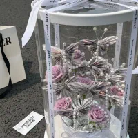 گل ربانی پول آرایی|گل مصنوعی|خرمدره, |دیوار