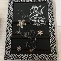 تابلو گل نقره