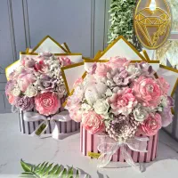 باکس گل شمع
