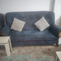 مبل ۹نفره سالم و بدون ضدگی با میز عسلی