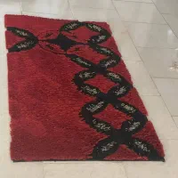 فرش فانتزی زرشکی قرمز ۸۰در ۱۵۴