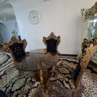 ۴ عدد میزبان به همراه میزناهارخوری|میز و صندلی غذاخوری|قم, زنبیل آباد|دیوار