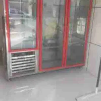 لوازم قصابی یک عدد یخچال میز کار اسنیل