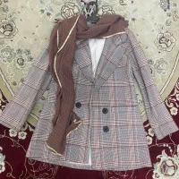 مانتو کتی چهارخونه مناسب فصل