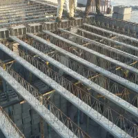 اجرای فونداسیون سقف و ستون اسکلت بتنی