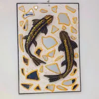 تابلو دست ساز ،تجسمی،برای کافه ،روستوران ،