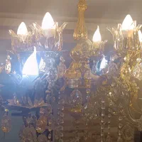 لوستر برنجی ۱۲ شعله