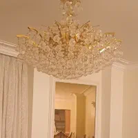 لوستر کریستال طلایی مجلسی