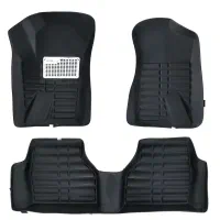 کفپوش سه بعدی رنگ کرمی