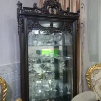 ویترین منبت کاری  چوب راش
