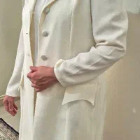 سارافون و کت کرپ دو تیکه ایتالیایی سایز ۴۲