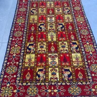 فرش دستباف (بساک)۳ متری نقشه بختیار چله ابریشم|فرش|مشکیندشت, |دیوار