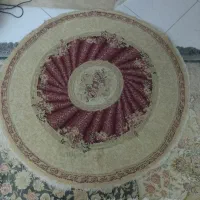 فرش 4متری همراه با قالیچه گرد تمیزو سالم|فرش|تهران, مقدم|دیوار