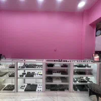 دکور و کانتر فروشی با نور پردازی داخلی