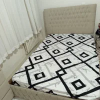 تخت یک نفره و نیم باتشک|تخت و سرویس خواب|تهران, جنت‌آباد شمالی|دیوار