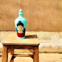 قلک سفالی نقاشی شده با دست