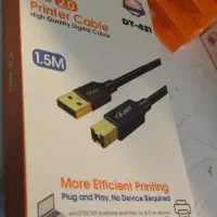 کابل پرینتر دی نت Dnet نویز گیر شیلد و فویل 1.5متر|قطعات و لوازم جانبی رایانه|تهران, مهران (سیدخندان)|دیوار