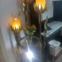 دکوری گل لاله با برگ های مسی.|صنایع دستی و سایر لوازم تزئینی|یزد, |دیوار