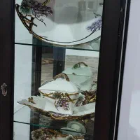 بوفه چوبی سالم آینه دار