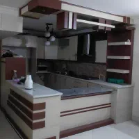 کابینت همرا گاز و هود سینک