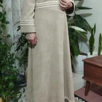 مانتو مخمل کبریتی ریز