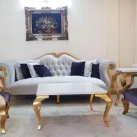 مبل ۸ نفره باعسلی+۵نفره راحتی بایه۱ عددآباژور