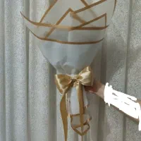 دسته گل روبان طلایی|گل مصنوعی|پاکدشت, خاتون آباد|دیوار