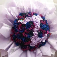 دسته گل و باکس کهکشانی و ساده در همه رنگ