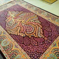 فرش۶متری فرهی کاشان ۷۰۰شانه باغ بهشت
