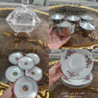 شکلات خوری یاقوتی،قندان استیل،نعلبکی لیلی مجنون