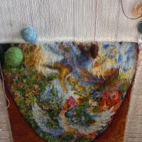 تابلوفرش دستبافت نفیس ابریشمی