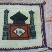 تابلوفرش دستباف قدیمی حرم امام رضا