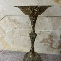 میوه خوری برنز و شمعدان برنز